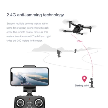 2020 XT6 drona 4k cu camera hd 1080P drone mini FPV WIF droni drony selfie dron camera Dublă drona quadcopter înălțime fixă