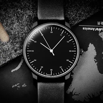 2020gift Enmex înapoi ceas de mână de design creativ inversare timpul stil simplu din oțel inoxidabil casual cuarț ceas de moda