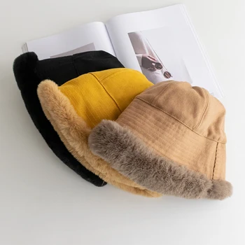 2020New printesa cap căciuli de Blană Pălării pentru Femei de Iarnă Real Rex Pălărie de Iepure blană de Vulpe kniting feminin cald capace de zăpadă doamnelor elegante