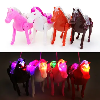2020Pop Vânzare Muzică Electrice de Mers pe jos de Cal Jucarii Interactive Părinte-copil LED Lumina Strălucire Electronice, Animale de companie Jucărie de Copii Ca si Cadou