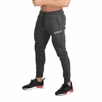 2021 Bărbați pantaloni de Trening Om Sală de Sport de Fitness de Funcționare Jogging Antrenament Pantaloni sex Masculin Exercițiu de Antrenament Bumbac Buzunar cu Fermoar Pantaloni