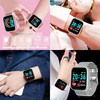 2021 Ceas Inteligent Femei Bărbați Smartwatch Fitness Tracker Bluetooth rezistent la apa Bratara pentru Android IOS CONDUS Electronice Ceas Ore