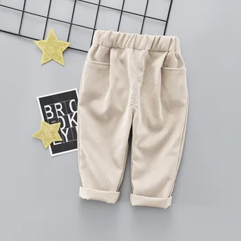 2021 Copii Pantaloni Copii pantaloni de Catifea cord Primavara Toamna Haine Fete Pantaloni pentru Baieti Pantaloni Copilul Pantaloni cu dungi Pantalonii de Băiat