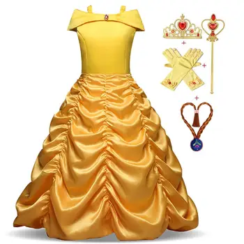 2021 Costum Fată Frumoasa Și ia Printesa Rochie De Paști Pentru Copii Rochii Pentru Fete, Carnaval, Cosplay, Costume Pentru Copii Vestidos
