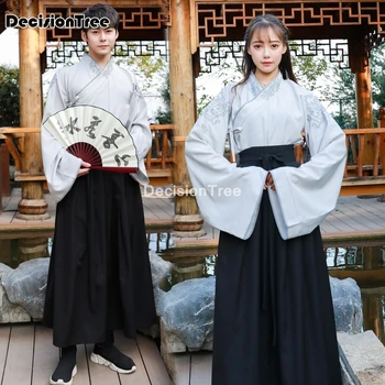 2021 hanfu oriental cuplu costum chinez song dinastiei ming hanfu bărbați albastru hanfu cosplay cuplu hanfu dalam tv broderie cape