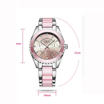 2021 LONGBO Brand Ceas de Moda pentru Femei de Lux din Ceramică Și Brățară de Aliaj Analog Ceas de mână Relogio Feminino Montre Ceas Relogio
