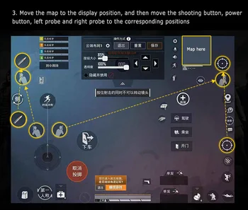 2021 mai Noi Mobile PUBG Controler de Joc Pentru Tableta Ipad Șase Deget Joc Joystick-ul se Ocupe de Scopul Buton L1R1 Shooter Gamepad Declanșa