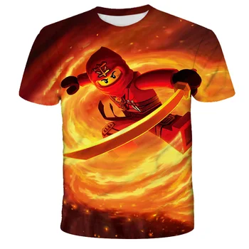 2021 Noi de Vara Tricou Copii 4-14 Boys & Girls T-Shirt imprimat 3D Lego Ninja Copii Imbracaminte Casual T-Shirt