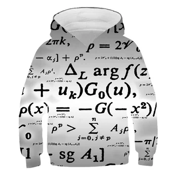 2021 noi pentru copii Hanorac imprimate 3D bumbac tricou baieti pulover fete de Pluș Pulover matematice și fizice simboluri