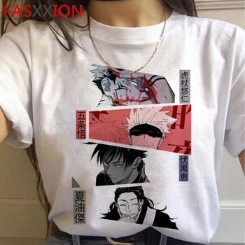 2021 Nou Anime Japonez Jujutsu Kaisen T Camasa Barbati Kawaii Topuri de Vara Yuji Itadori Grafic Teuri de Desene animate se Răcească Unisex T-shirt de sex Masculin