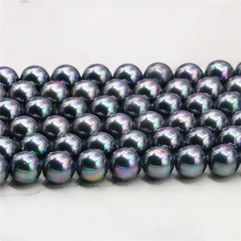 2021 nou drăguț 8mm Multicolor Negru Sea Shell Pearl Margele Vrac DIY Moda Bijuterii Naturale de Piatră 15'BV41 prețul cu ridicata