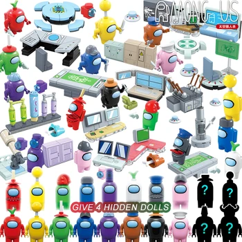 2021 NOU Printre Noi Figurine Model de Joc Blocuri de Aburi Spațiu Impostor Colegii Mini Cărămizi Jucarii Pentru Copii Cadouri