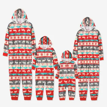 2021 Noua Familie de Crăciun Pijamale Potrivite Salopetă Adult tata mama Copii de Crăciun, om de Zăpadă Hanorace Pijamale, îmbrăcăminte de noapte