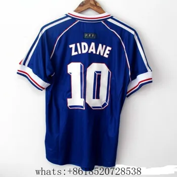 2021 nouă epocă 1998 zidane 35;10 henry 35;12 Franța tricou
