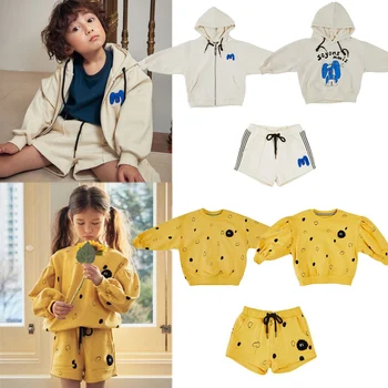 2021 nouă primăvară LD Brand copii pulovere pentru băieți și fete drăguț de imprimare de moda jachete cu glugă copil din bumbac uza haine