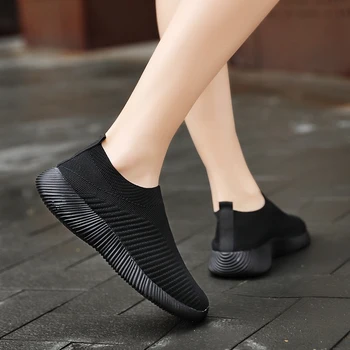 2021 Primăvară Femeie Vulcanizat Pantofi de Moda de Lumină Plat Pantofi ochiurilor de Plasă Respirabil Pantofi Femei casual adidasi Marimea 43