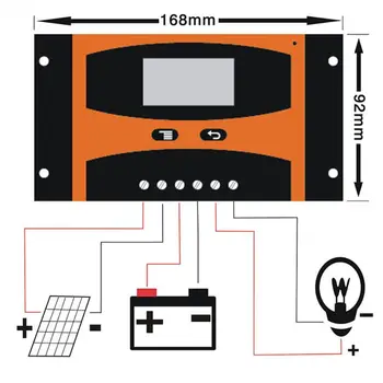 20A/30A PWM 12V/24V Energie Solară Controler LCD Funcția Dual USB Celule Solare Panou de Încărcare a Bateriei de Reglementare
