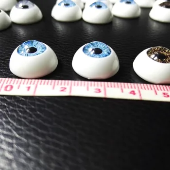 20buc(10pairs) Jumătate din Plastic Rotund Ochilor de Păpușă Lightgray culoare BJD OCHII, Papusa Dollfie Ochii Ochii 16mm Jucării en-Gros