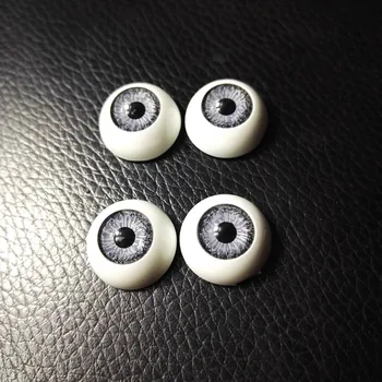 20buc(10pairs) Jumătate din Plastic Rotund Ochilor de Păpușă Lightgray culoare BJD OCHII, Papusa Dollfie Ochii Ochii 16mm Jucării en-Gros