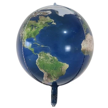 20buc 22inch 4D Pământ Balon de Folie de Ziua Pământului Harta Lumii Baloane Verde Ziua Minge de Aer Petrecere Decoratiuni Balon Copii jucarii