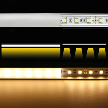 20BUC DHL 1 m LED strip profil de aluminiu pentru 5050 LED 5630 greu bar de lumină led-uri bara de aluminiu canal carcasa cu capac capac