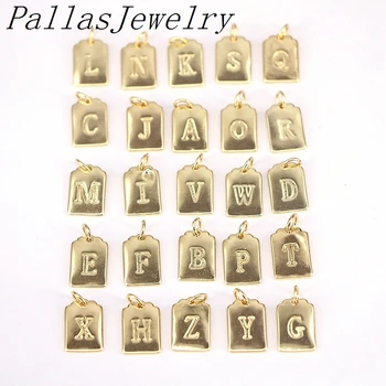 20buc Dreptunghi litere pandantive colier O-Z 26 de Litere Pandantiv Coliere bijuterii moda bijuterii pentru femei, cadouri de partid