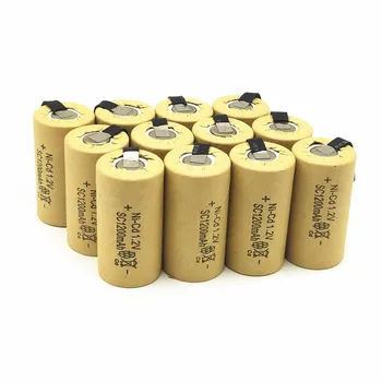 20BUC/lot de Înaltă calitate baterie baterie reîncărcabilă sub baterie SC Ni-Cd baterie 1.2 v cu tab 1200 mAh pentru instrument Electric