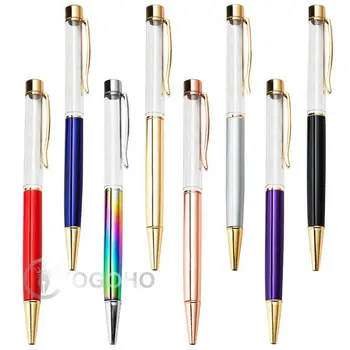 20buc/lot Gold/Rose Gold/Silver nou minge de metal cristal pen Creative DIY de Mână Făcut de Cristal Colorate Pix Gol Pix Metal