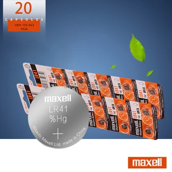 20buc LR41 1.5 V Monedă cu Litiu Baterii Buton Baterii pentru Maxell Original SR41 AG3 G3A L736 192 392A