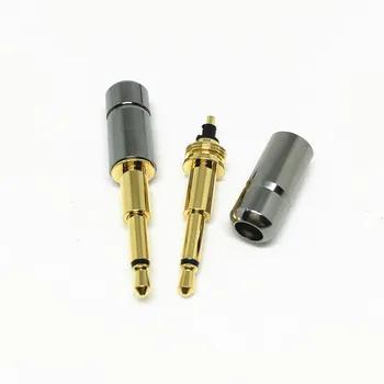 20buc Noi de Cupru Mini 2.5 mm Mono Jack Audio de sex Masculin Plug Lipit Cablu Adaptor Conexiune Audio DIY Conectori