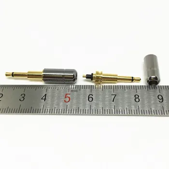 20buc Noi de Cupru Mini 2.5 mm Mono Jack Audio de sex Masculin Plug Lipit Cablu Adaptor Conexiune Audio DIY Conectori
