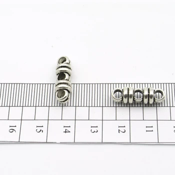 20buc pentru 3 Fir 3mm rotund Multistrand conectori separator de Piele Livrările de Bijuterii Constatările și Componente P-87