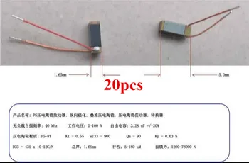 20buc pentru PZT piezoelectrice ceramice de acționare, longitudinal polarizare, stiva piezoelectric ceramica, actuator piezoelectric