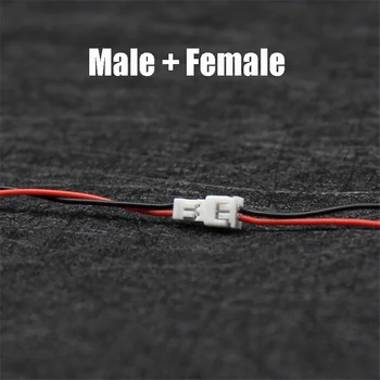 20BUC PH1.25 Silicon Moale Conector Cablu de Sârmă de sex Masculin de sex Feminin Cap pentru RC Drone Piese de Schimb Kingkong Mici 6 Gol Cana DIY Linie