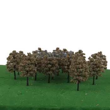 20BUC Plastic Model Copaci Tren de cale Ferată Peisaj Peisaj de 1:100