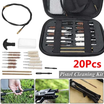 20buc/Set Pistol de Curățare Kit Portabil de Pușcă Perii pentru Dimensiunea 357 22 38 40 44 45 9mm în aer liber Curat Instrument cu care Transportă Caz