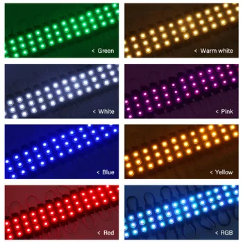 20BUC SMD 5050 Modul de Publicitate Luminos Caractere Module de Iluminare rezistent la apa IP65 alb/Cald alb/Albastru/Rosu/Roz/Verde/RGB