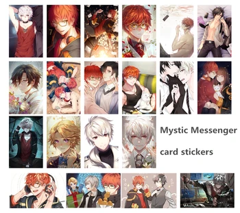 20buc un Set Mystic Messenger Anime Manga Card Paster Card IC Autocolante A001