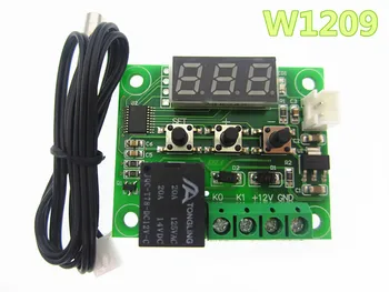 20buc W1209 Mini termostat controler de Temperatura de Incubare termostat de control al temperaturii comutator