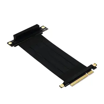 20cm de Mare Viteză PC PCI Express 8X Coloană Cablu Conector Riser Card PCI-E 8X Cablu Flexibil Extensie Port Adaptor de 90°