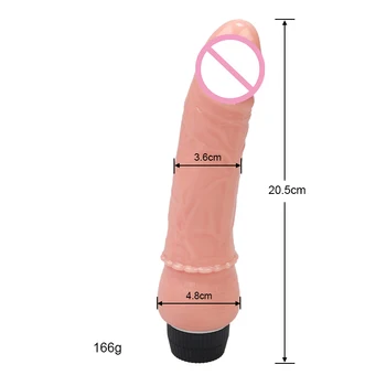 20cm Realist Cristal Penis artificial Vibratoare Multi Viteză Mare Penis Erotice Jucarii Sexuale Pentru Adulți Intima Femeie Masturbator Realist