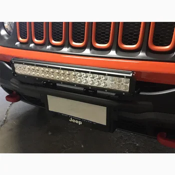 20inch 126w combo led light bar + bull bar bară de protecție față de înmatriculare suport pentru camioane offroad 4WD tractor 4x4 masina