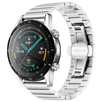 20mm/22mm banda din Oțel Inoxidabil pentru Samsung Galaxy watch 3/46mm/42mm/Activ 2/Gear S3 Frontieră bratara Huawei GT-2-2e-pro curea