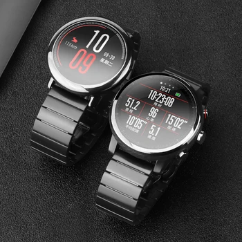 20mm 22mm trupa ceas pentru AMAZFIT Bip Ritmul brățară din oțel inoxidabil Pentru ONOARE Ceas GS PRO pentru Samsung Galaxy watch 3 Active 2