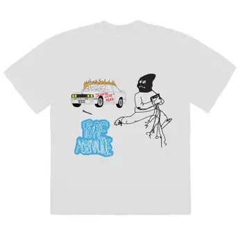 20ss mai Recente Travis Scott Jack Băieți Masca Pe Tricou tricou Barbati pentru Femei 1:1 cea Mai buna Calitate tricou Top Teuri ASTROWORLD T-shirt