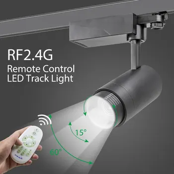 20W 2.4 G RF Wireless Control cu LED-uri Lumina Track CCT Estompat Zoomable Urmări Lampa de Prindere Sistem de Culoare Schimbătoare COB Piesa de Iluminat
