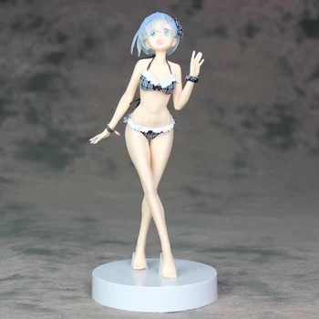 22cm Figura Anime Viața într-o lume diferită de zero Rem costum de Baie Frumos statuie Decor din PVC modelul de Colectare