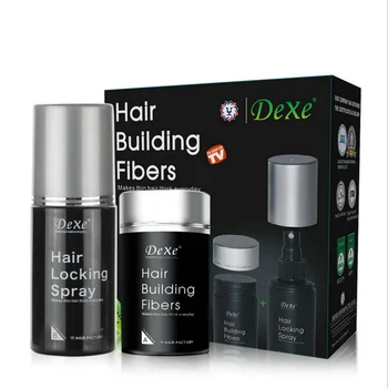 22g Hair Building Fibers + 100ml de Păr Blocare Spray de Păr mai Gros Fibre Pulbere Keratina Pierderea Parului Anticearcan Dexe Brand