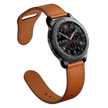 22mm Bandă de Piele Pentru Samsung Galaxy Watch 46mm de Viteze S3 Frontieră Banda pentru Huawei Watch gt 2e Curea gt 2 46mm Huami Amazfit GTR