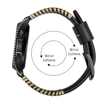 22MM Bandă de Piele Pentru Samsung Gear S3 Frontieră/Clasic 22mm Curea de Ceas Brățară Pentru Samsung Galaxy Watch 46mm Watchband